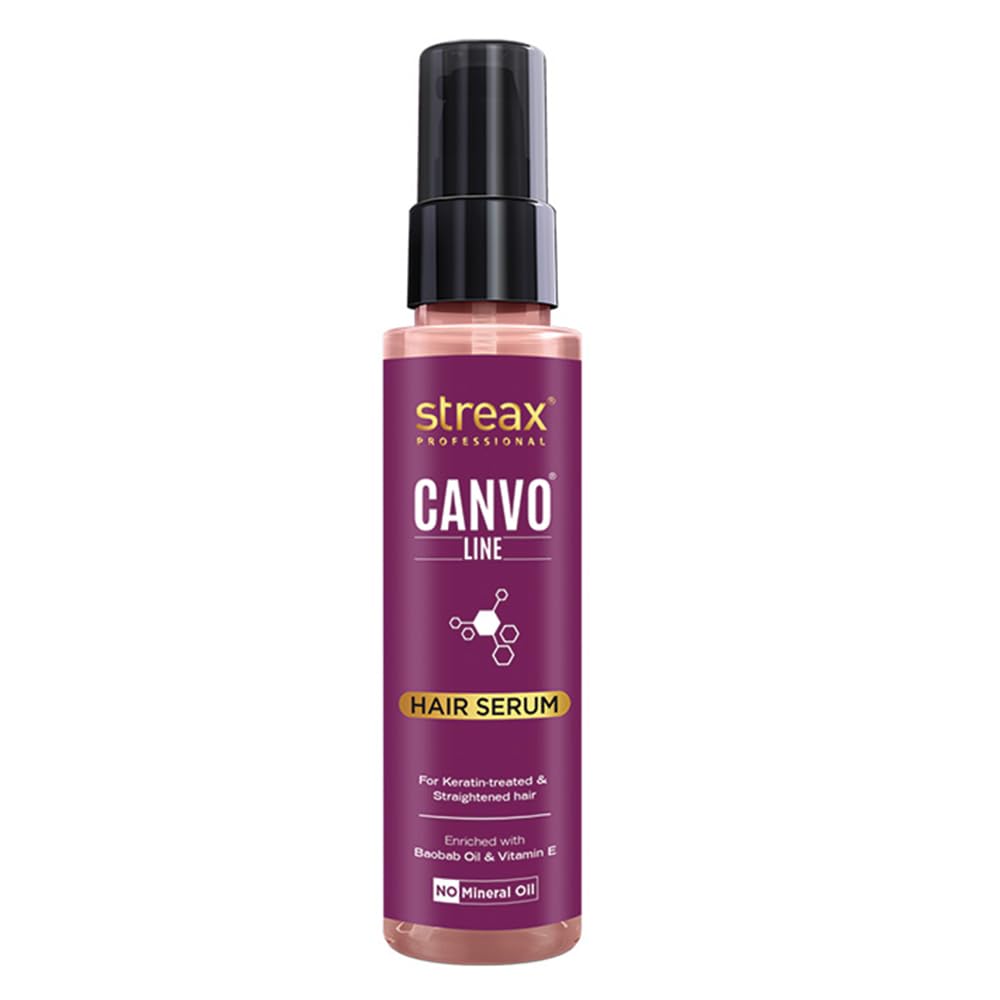 Streax Professional Canvoline Hair Serum for women For Straight Si