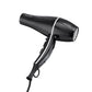 Ikonic Pro 2100+ Hair Dryer 2000W, Black, 3 heat and 2 speed settings, Cool Shot, Low Noise Function Interchangeable Nozzles, Professional Styling, For Women and Men, All Hair Type