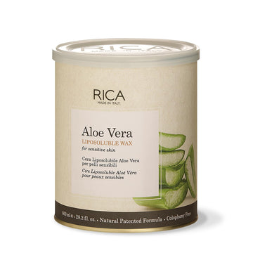 Rica Aloe Vera Liposoluble Painless Hair Removal Wax For Men & Women| Quick & Easy Tan Removal Waxing for Sensitive Skin| 800 ml