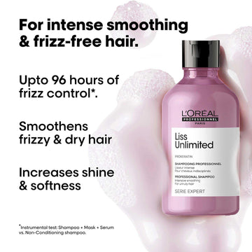 L'Oreal Professionnel Liss Unlimited Shampoo For Frizzy & Unruly Hair With Pro-Keratin