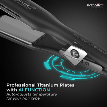 Ikonic Hair Straightener Pro Titanium Shine 2.0